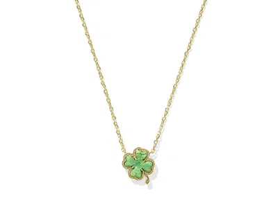 Kendra Scott Clover Short Pendant In Black