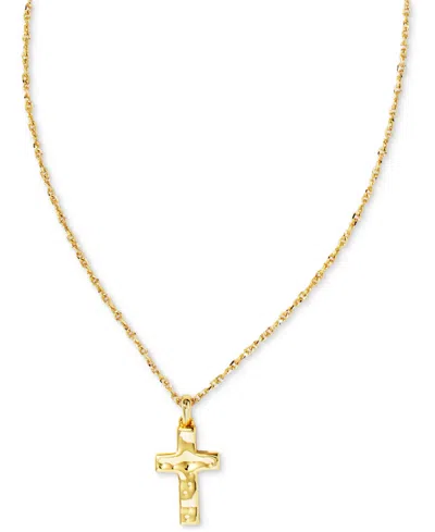 Kendra Scott Cross 19" Pendant Necklace In Gold
