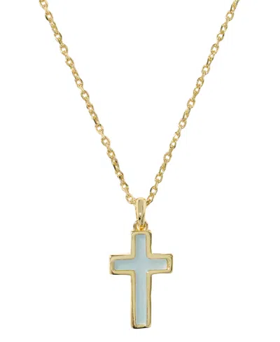 Kendra Scott Cross 19" Pendant Necklace In Gold