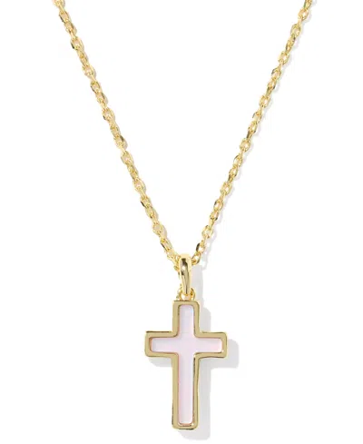 Kendra Scott Cross 19" Pendant Necklace In Gold