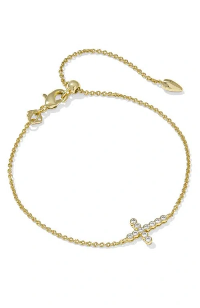 Kendra Scott Cross Crystal Tennis Bracelet In Pink