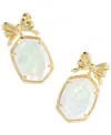 Kendra Scott Crystal & Imitation Pearl Daphne Bow Drop Earrings In Gold