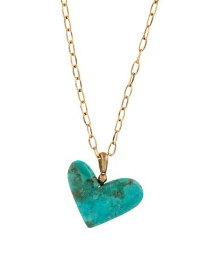 Pre-owned Kendra Scott Crystal Heart Pendant Necklace, 30" In Multicolor