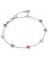 Kendra Scott Crystal Multi Star Sierra Link Chain Bracelet