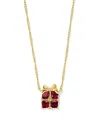 Kendra Scott Crystal Present Pendant Necklace, 19 In Gold
