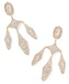 Kendra Scott Cubic Zirconia 14k Gold Plated Over Brass Bella Statement Earrings In Gold