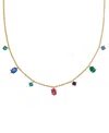 Kendra Scott Cubic Zirconia Cailin Delicate Strand Necklace In Gold