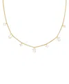 Kendra Scott Cubic Zirconia Cailin Delicate Strand Necklace In Gold