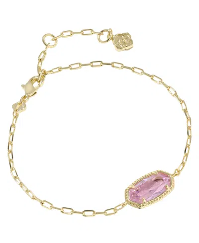 Kendra Scott Cubic Zirconia Elaina Luxe Chain Bracelet In Green