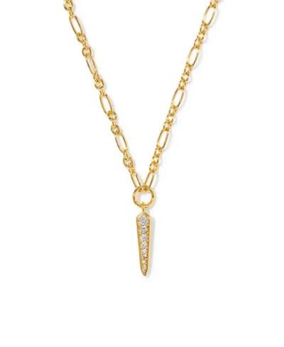 Kendra Scott Cubic Zirconia Gold Fate Necklace