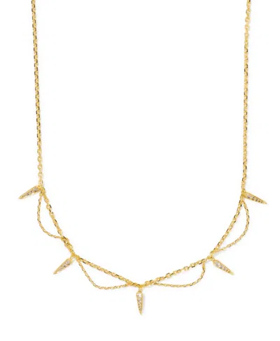 Kendra Scott Cubic Zirconia Gold-tone Fate Choker Necklace