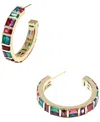 Kendra Scott Cubic Zirconia Jamie Hoop Earrings In Multi