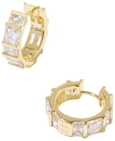 KENDRA SCOTT CUBIC ZIRCONIA JAMIE HUGGIE EARRINGS