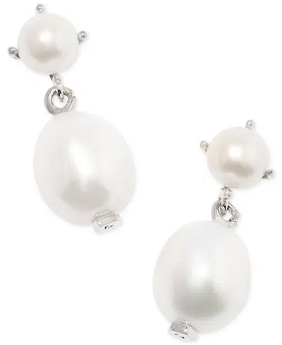 Kendra Scott Cultured Freshwater Pearl Drop Earrings In Rhod White