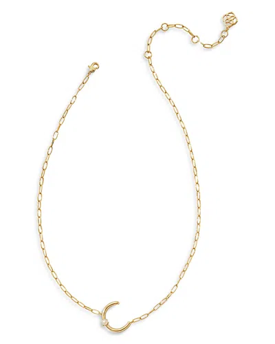 Kendra Scott Cultured Freshwater Pearl Letter Pendant Necklace, 19-22