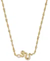 Kendra Scott Lyle Cultured Freshwater Pearl Snake Adjustable Pendant Necklace, 19 In Gold