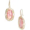 Kendra Scott Gold-tone Dani Figaro Frame Drop Earrings