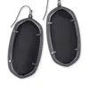 Kendra Scott Danielle Earring In Grey Plate/black Opaque Glass In Multi