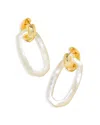 Kendra Scott Danielle Link Drop Earrings In Ivory Mother Of Pearl