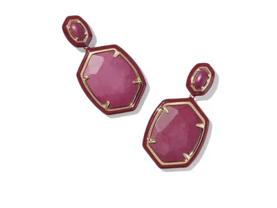 Kendra Scott Daphne Enamel Frame Drop In Green