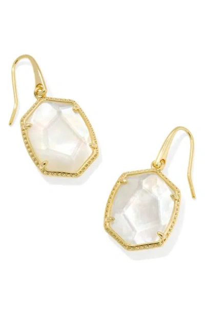 Kendra Scott Daphne Frame Stone Drop Earrings In Purple