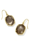 Kendra Scott Daphne Frame Stone Drop Earrings In Transparent
