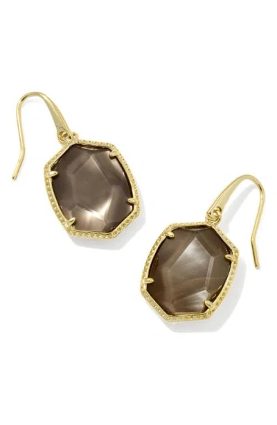 Kendra Scott Daphne Frame Stone Drop Earrings In Transparent