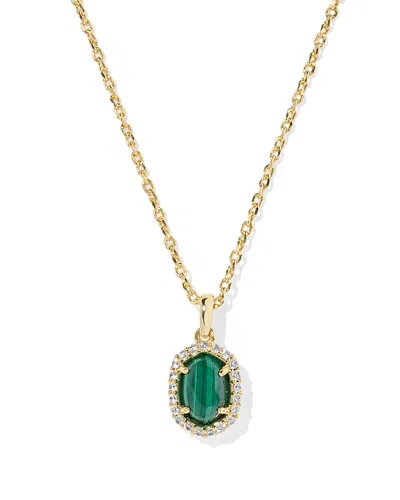 KENDRA SCOTT DAPHNE PAVE & STONE PENDANT NECKLACE, 16-19