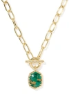 Kendra Scott Daphne Toggle Necklace In Gold