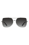 Kendra Scott Davie 60mm Gradient Aviator Sunglasses In Gray