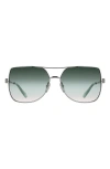 Kendra Scott Davie 60mm Gradient Aviator Sunglasses In Green