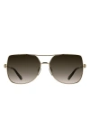 Kendra Scott Davie 60mm Gradient Aviator Sunglasses In Multi
