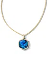 Kendra Scott Davis 14k Plated Abalone Long Pendant Necklace In Gold