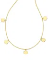 Kendra Scott Davis 18k Over Silver Strand Necklace In Gold