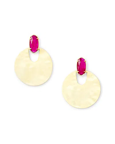 Kendra Scott Deena 14k Plated Pearl Drop Earrings In Metallic