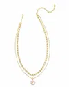 Kendra Scott Deliah Multi Strand Necklace In Pastel Mix In Multi