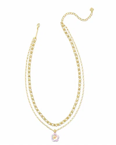 Kendra Scott Deliah Multi Strand Necklace In Pastel Mix