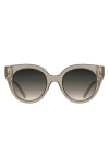 Kendra Scott Dira 51mm Gradient Tea Cup Sunglasses In Gray