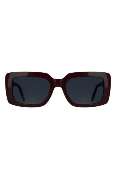 Kendra Scott Dira 55mm Rectangular Sunglasses In Brown