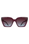 Kendra Scott Dira 56mm Gradient Tea Cup Sunglasses In Purple