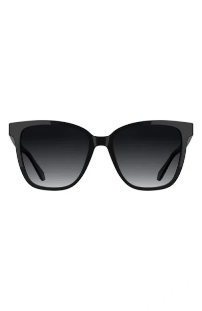 Kendra Scott Dira 56mm Rectangular Sunglasses In Black