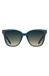 Kendra Scott Dira 56mm Rectangular Sunglasses In Blue