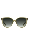 Kendra Scott Dira 57mm Gradient Tea Cup Sunglasses In Green