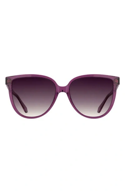 Kendra Scott Dira 57mm Gradient Tea Cup Sunglasses In Purple