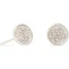Kendra Scott Dira Coin Stud Earrings In Silver