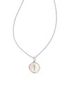 Kendra Scott Disc Pendant Necklace In Silver In Silver