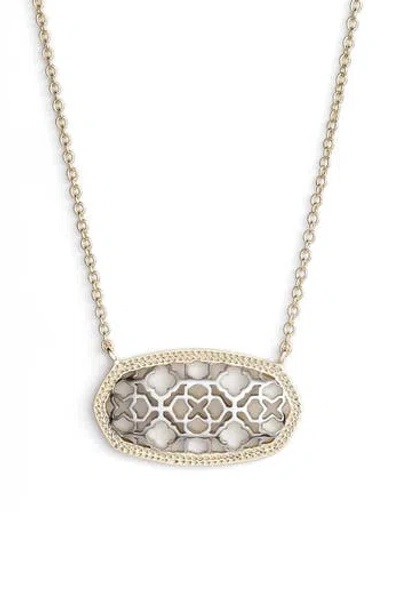 Kendra Scott 'dollie' Pendant Necklace In Gold/silver
