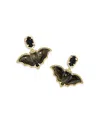 Kendra Scott Drusy Stone & Obsidian Bat Drop Earrings In Multi