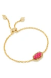 Kendra Scott Elaina Birthstone Bracelet In Gold Berry