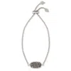 Kendra Scott Elaina Silver Bracelet - Platinum Drusy - In Metallic
